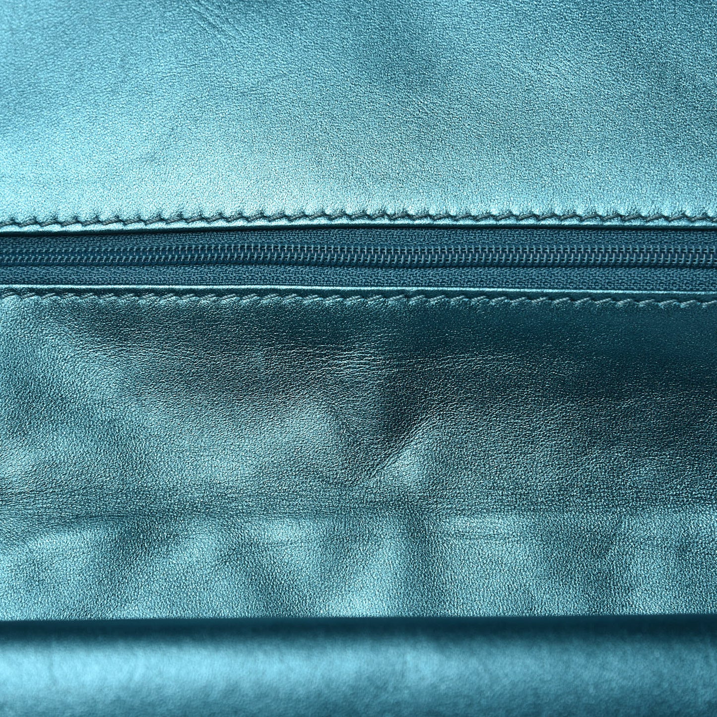 Metallic Calfskin Quilted 2.55 Reissue 227 Flap Turquoise