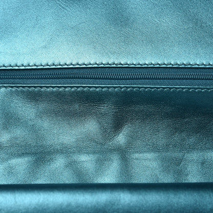 Chanel Metallic Calfskin Quilted 2.55 Reissue 227 Flap Turquoise 11 of 15