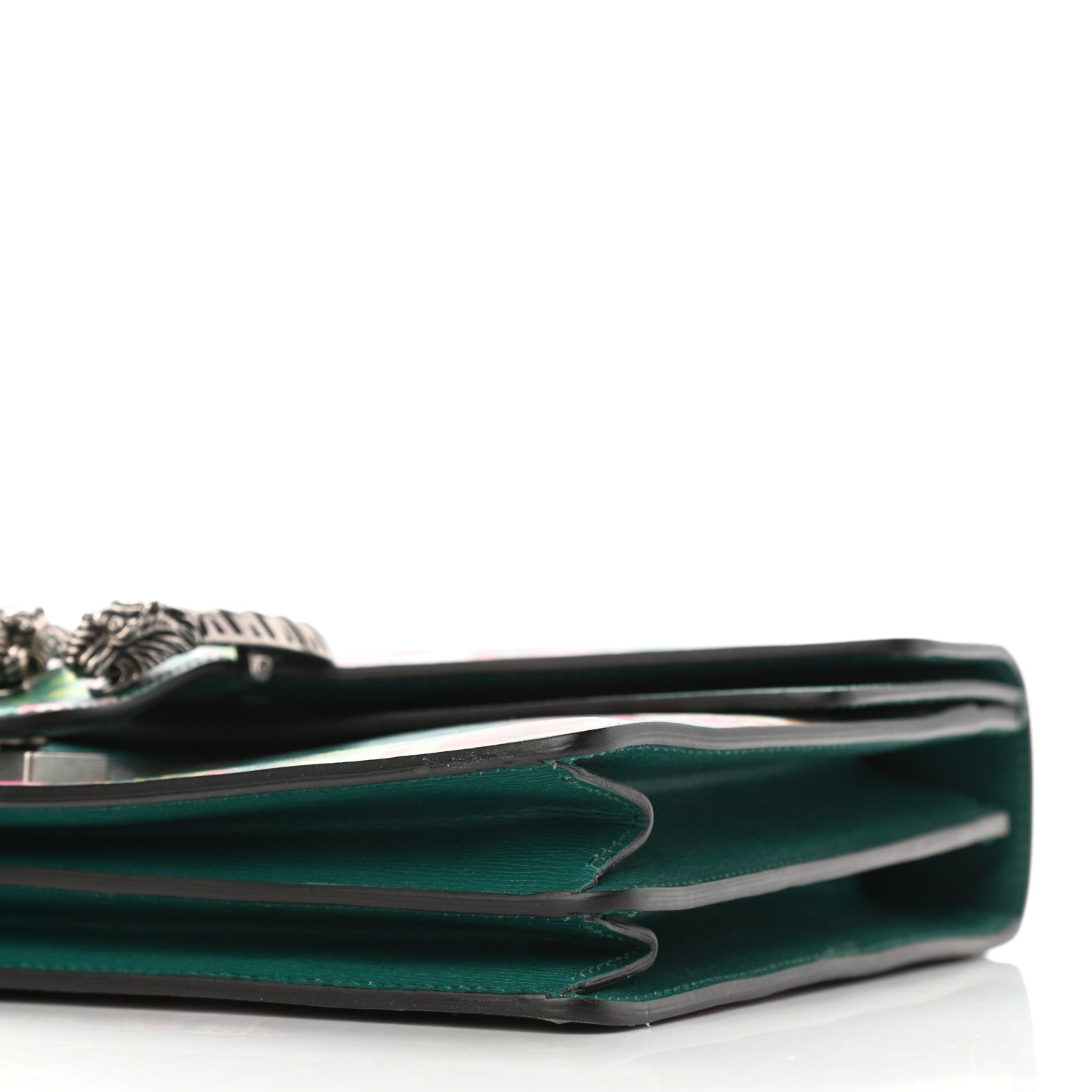 Gucci Calfskin Blooms Print Medium Dionysus Shoulder Bag Bright Emerald Multicolor 12 of 13