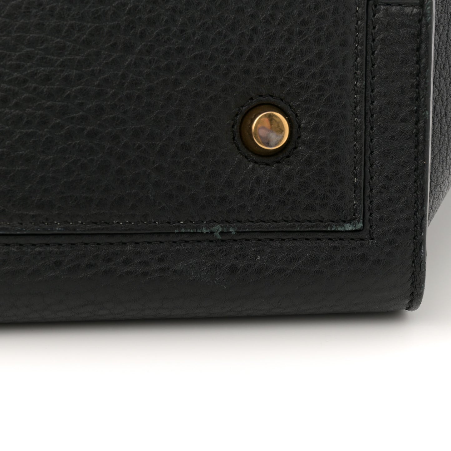 Crisped Calfskin Mini Tie Knot Tote Black