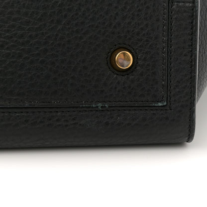 Celine Crisped Calfskin Mini Tie Knot Tote Black 10 of 12