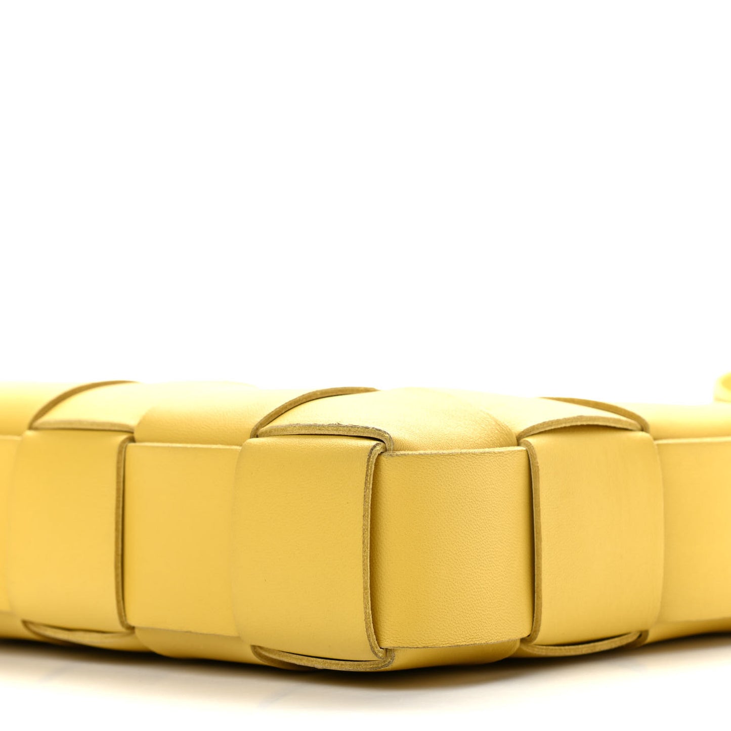 Lambskin Maxi Intrecciato Cassette Messenger Buttercup Yellow
