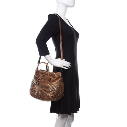 Bottega Veneta Cervo Intrecciato Satchel Rame Ossidato 2 of 12