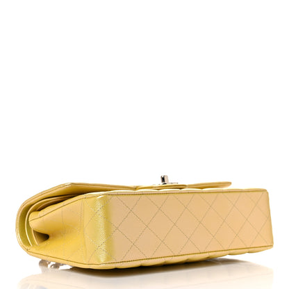Chanel Iridescent Caviar Quilted Medium Double Flap Yellow 4 of 9