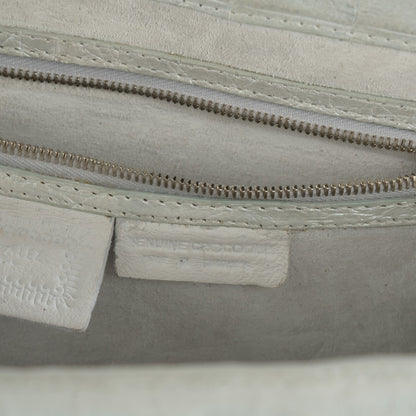 Nancy Gonzalez Metallic Crocodile Frame Clutch Silver 6 of 8