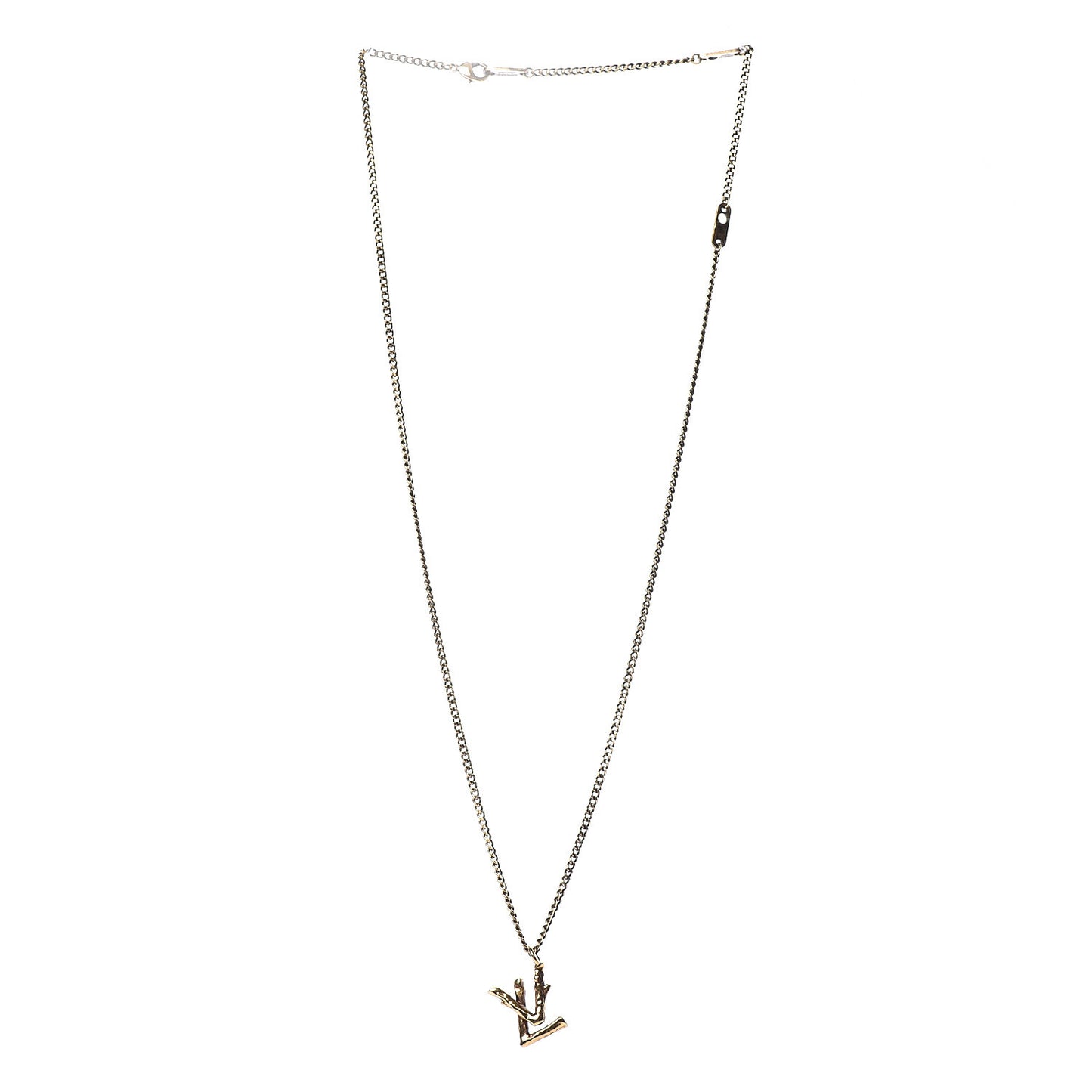 Twig LV Pendant Necklace Gold