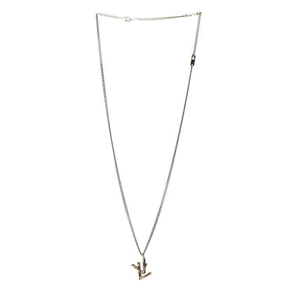 Louis Vuitton Twig LV Pendant Necklace Gold 3 of 5