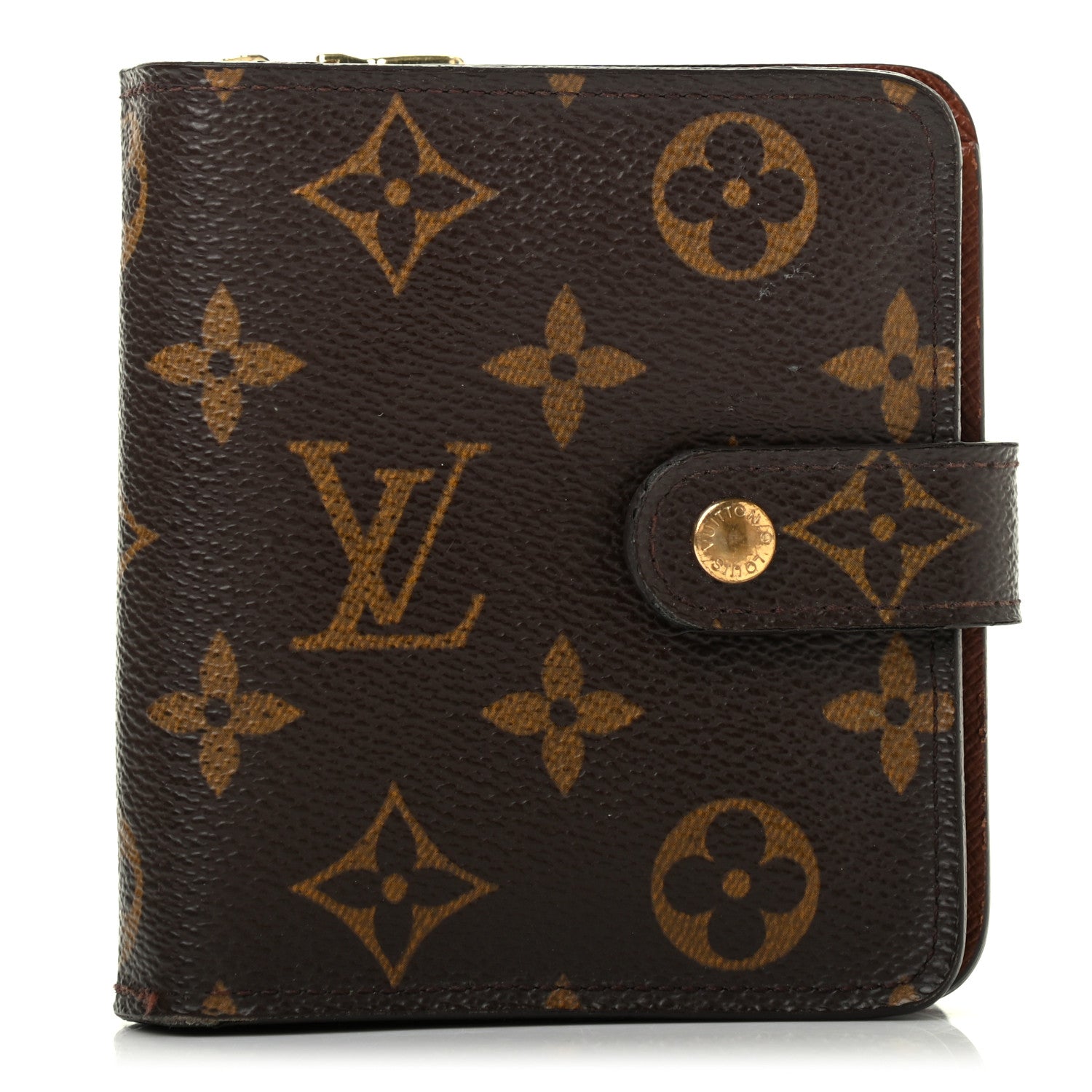 Louis Vuitton Monogram Compact Zippe Zipped Wallet 1 of 7