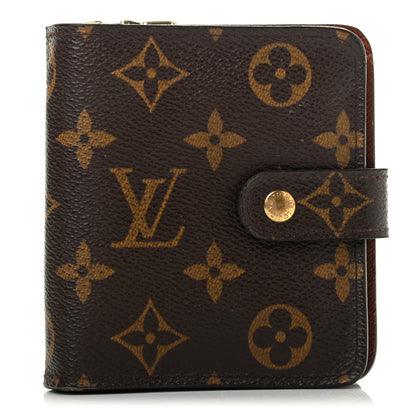 Louis Vuitton Monogram Compact Zippe Zipped Wallet 1 of 7