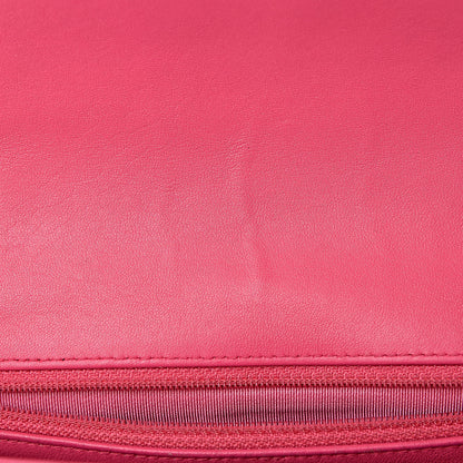 Chanel Lambskin Quilted Mini Rectangular Flap Dark Pink 9 of 13