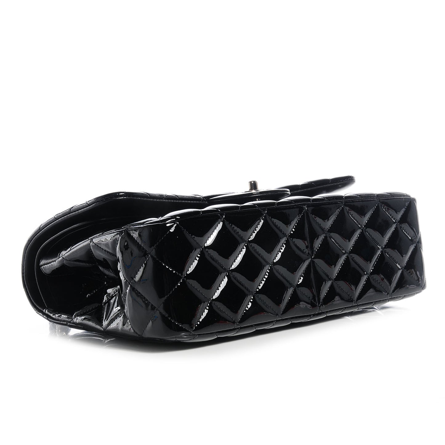 Patent Jumbo Double Flap Black