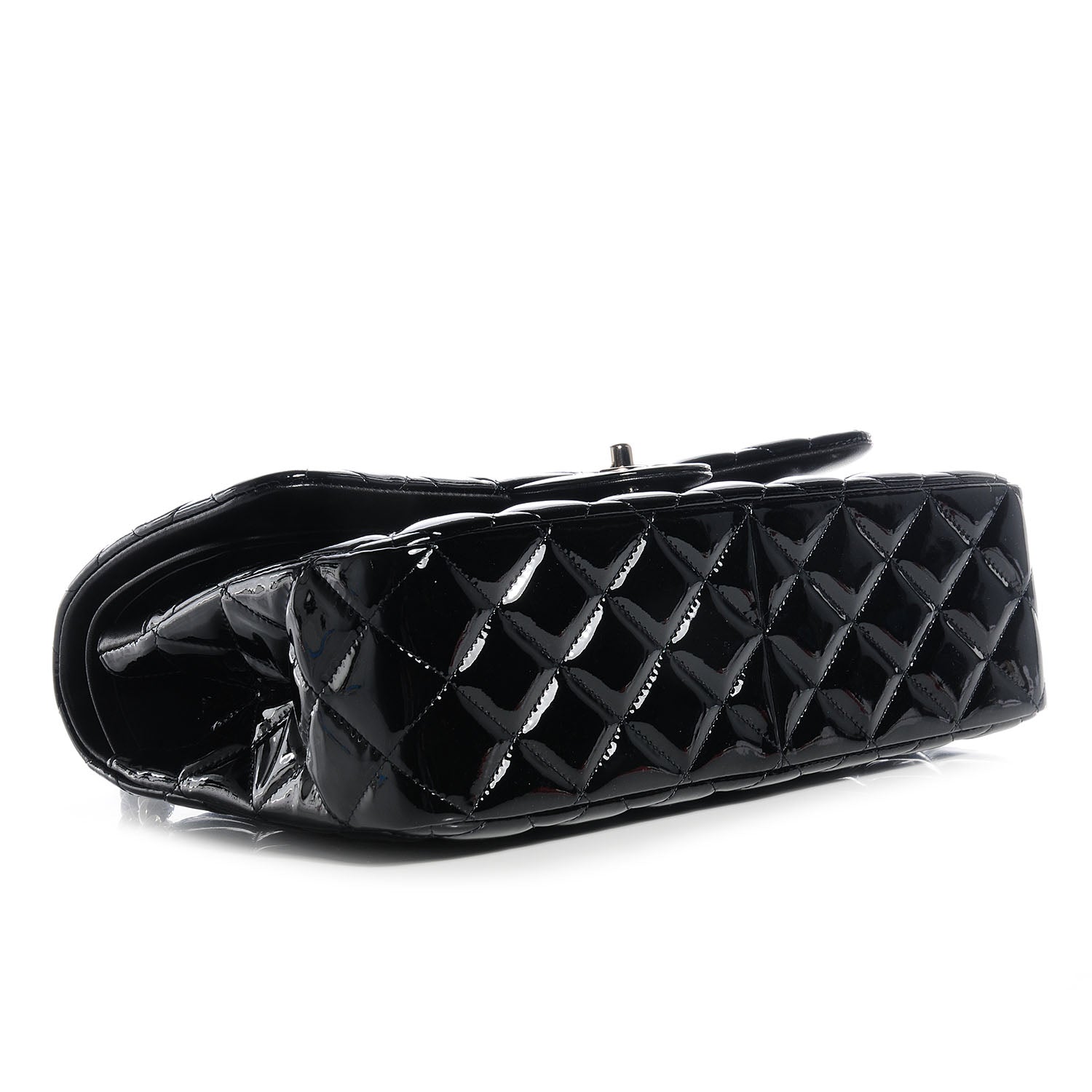 Chanel Patent Jumbo Double Flap Black 4 of 9
