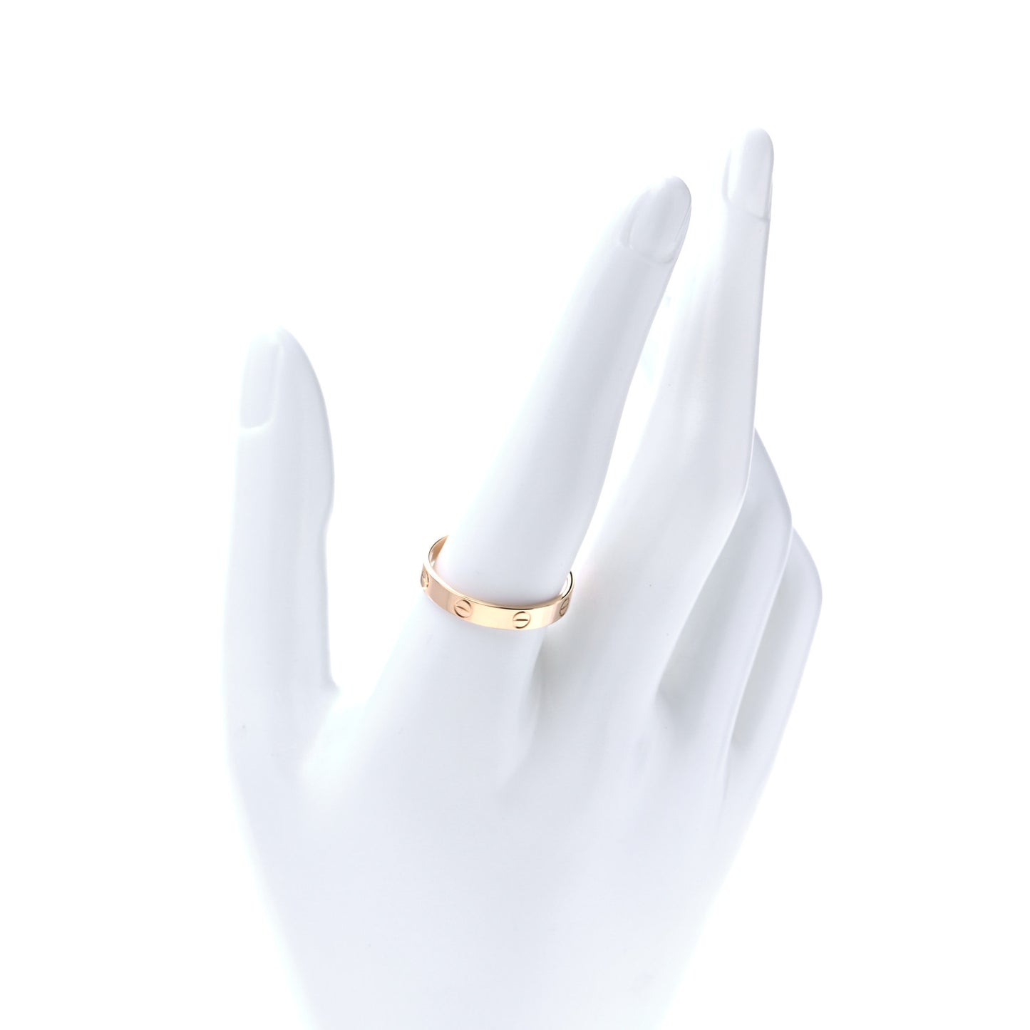 18K Yellow Gold 3.5mm LOVE Wedding Band Ring 61 9.5