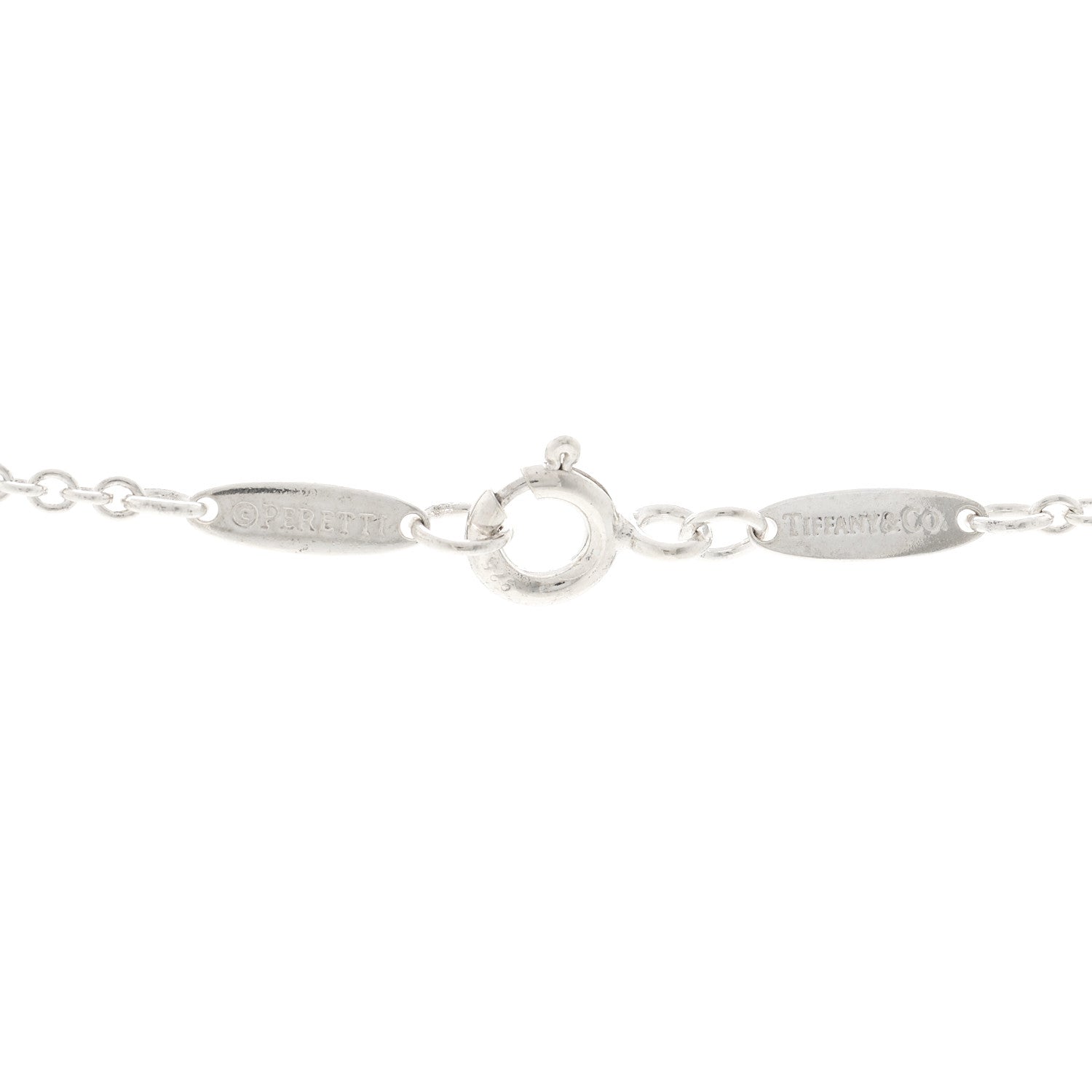 Tiffany Sterling Silver 22mm Elsa Peretti Open Heart Pendant Necklace 5 of 5
