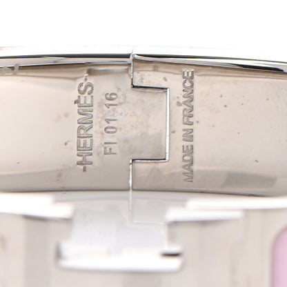Hermes Enamel Narrow Clic Clac H Bracelet PM Bois De Rose 4 of 4
