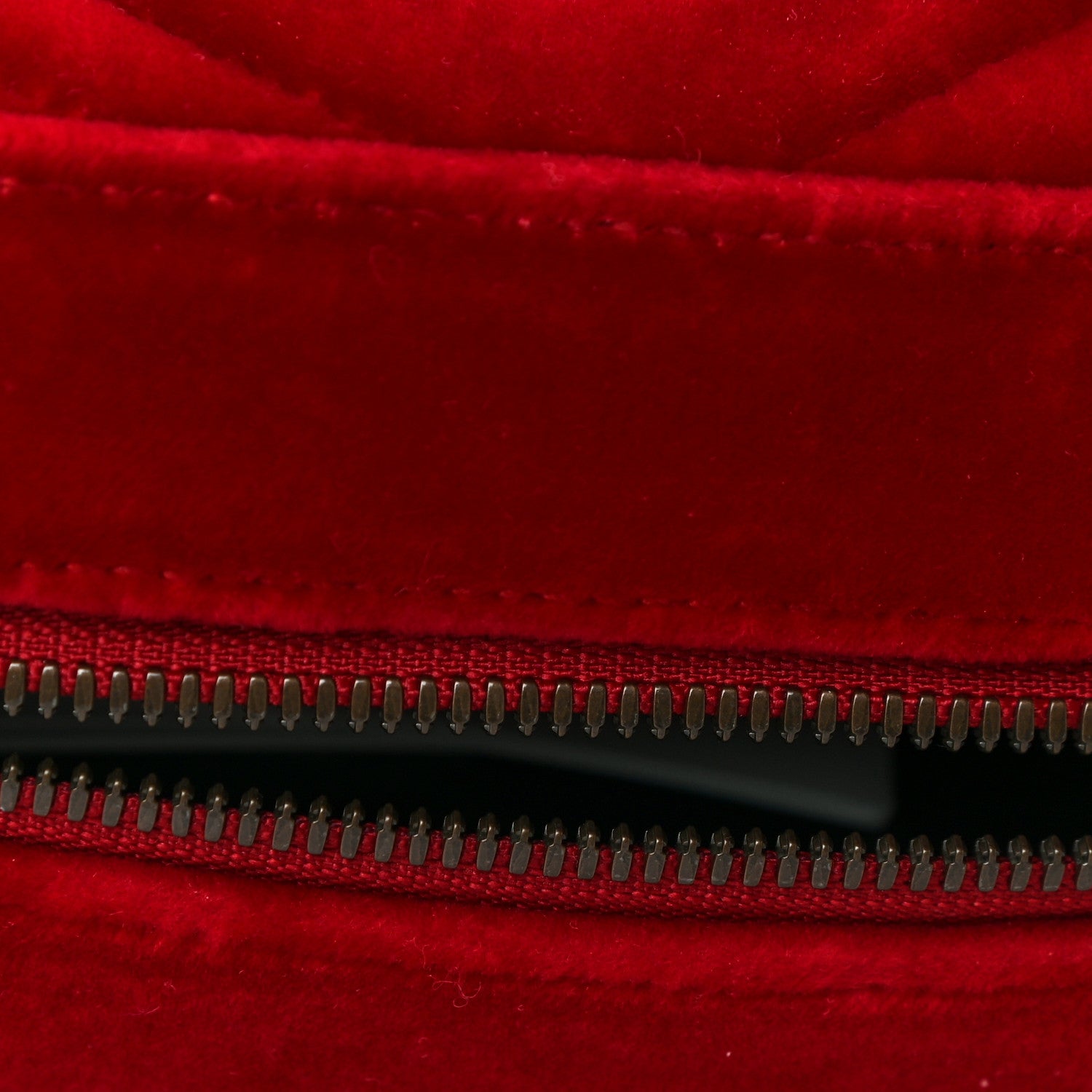 Gucci Velvet Matelasse Small GG Marmont Chain Shoulder Bag Hibiscus Red 12 of 12
