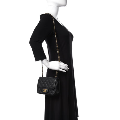 Chanel Caviar Quilted Mini Square Flap Black 2 of 9