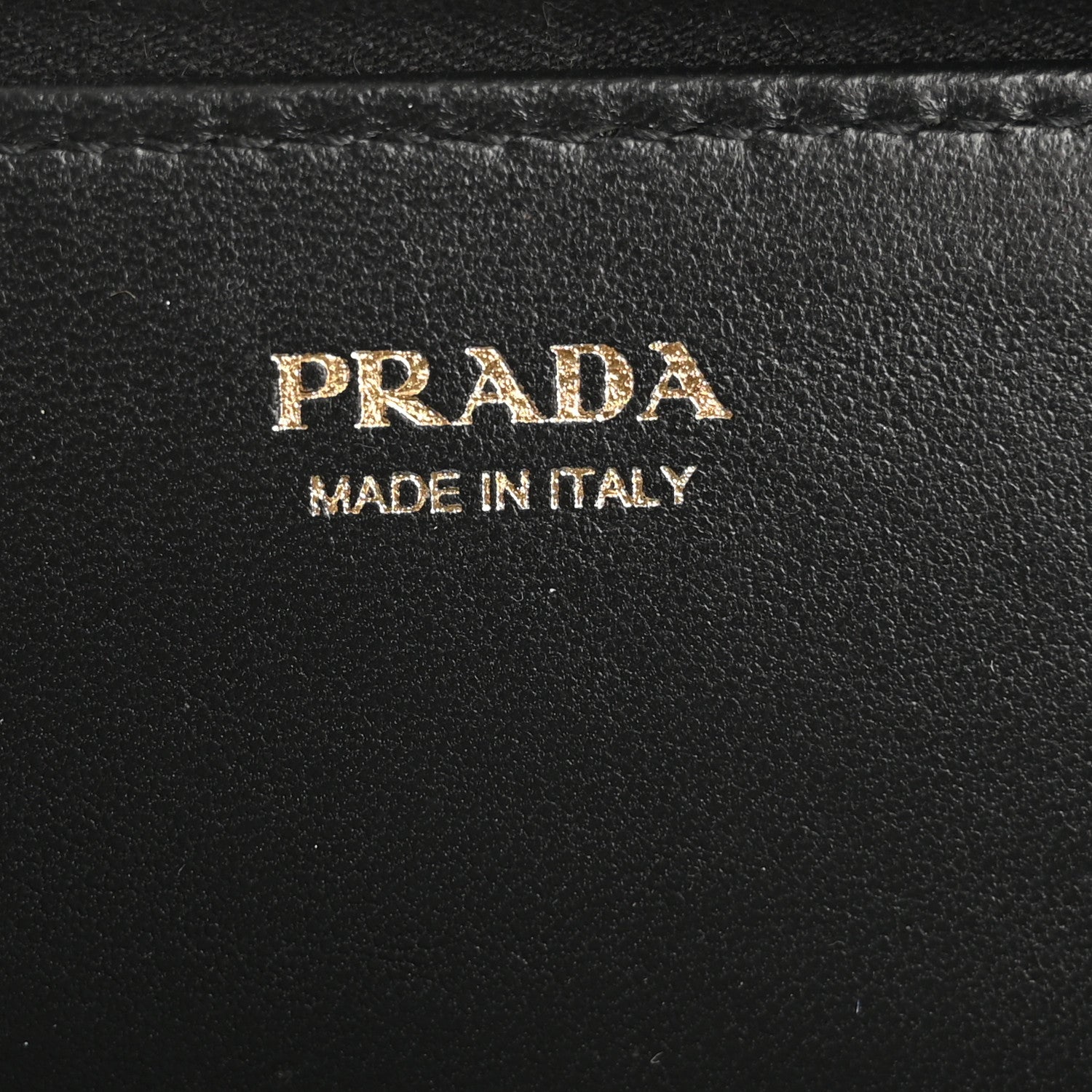 Prada Saffiano Metal Zip Around Key Holder Black 6 of 12