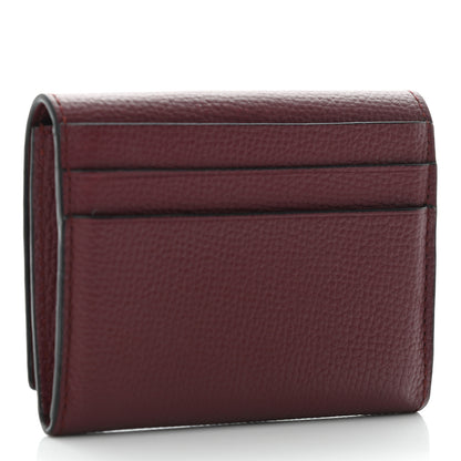 Loewe Pebble Grain Calfskin Anagram Small Vertical Wallet Berry 3 of 10