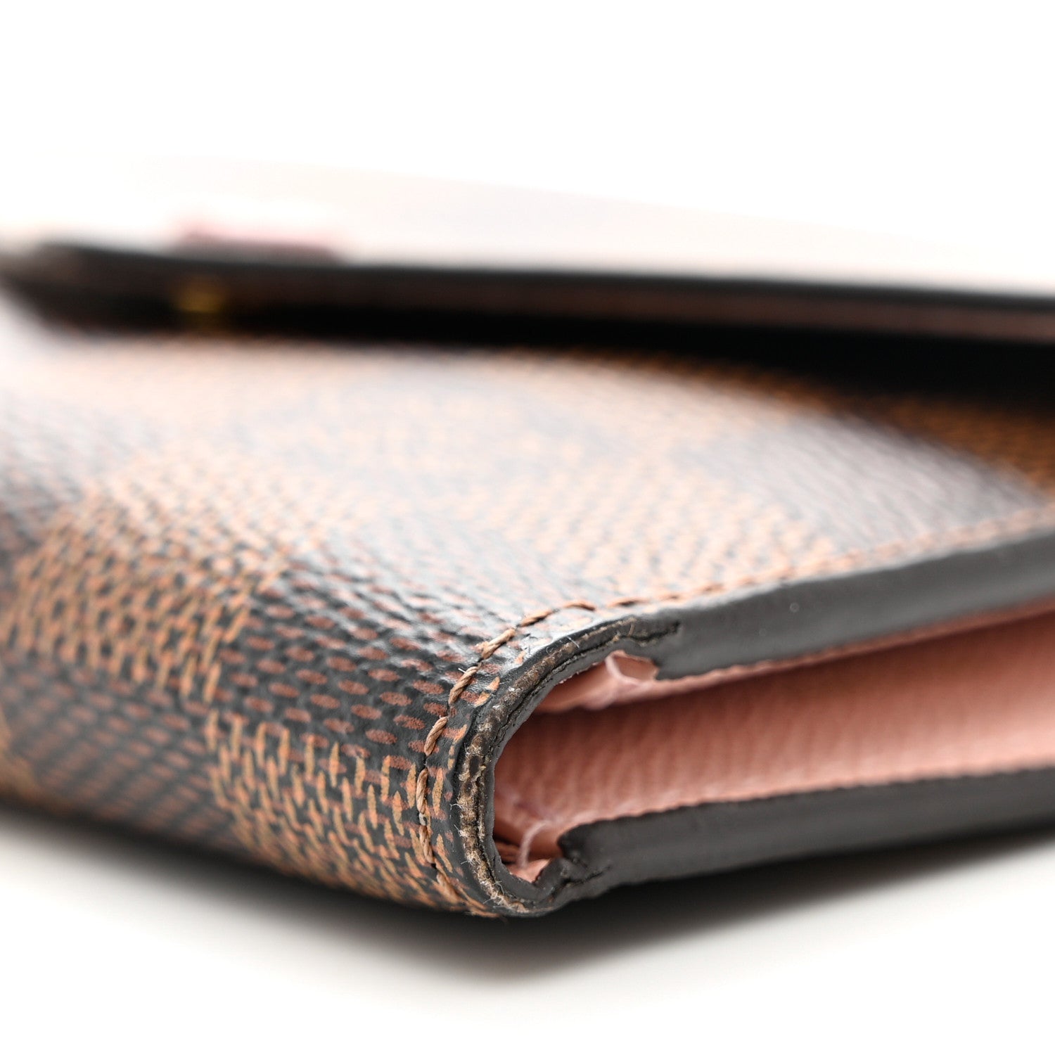 Louis Vuitton Damier Ebene Victorine Wallet Rose Ballerine 9 of 9