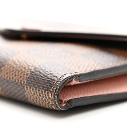 Louis Vuitton Damier Ebene Victorine Wallet Rose Ballerine 9 of 9