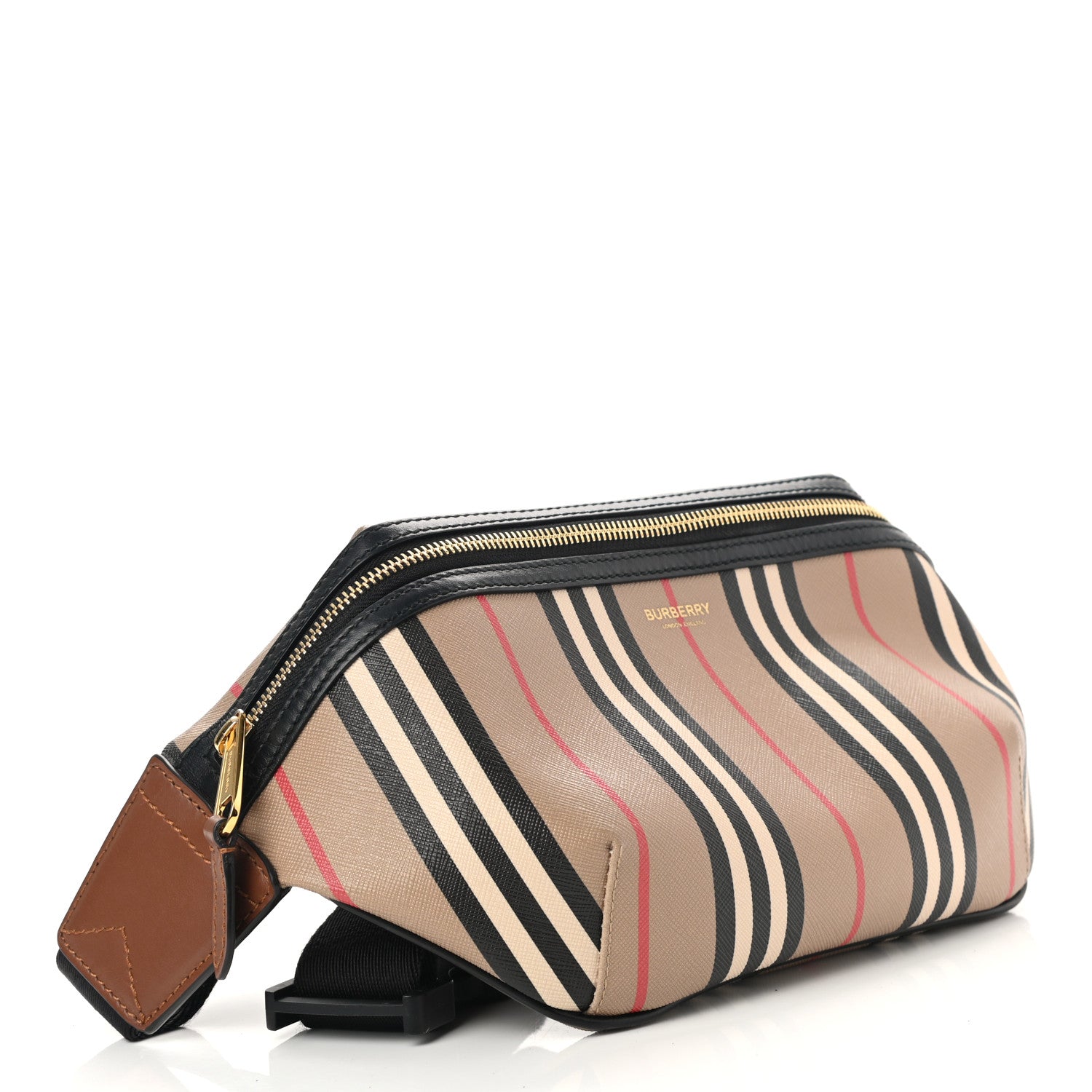Burberry E-Canvas Icon Stripe Sonny Bum Bag Archive Beige 4 of 13