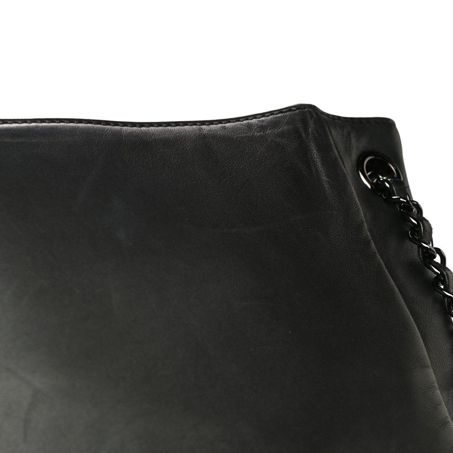 Chanel Lambskin Studded Accordion CC Flap Black 18 of 21