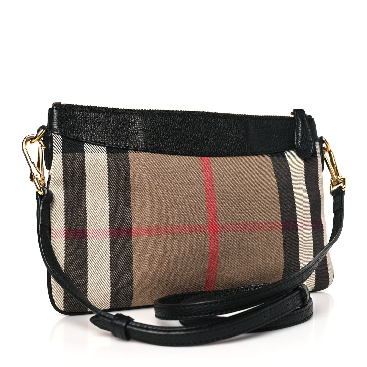 House Check Derby Peyton Crossbody Clutch Bag Black