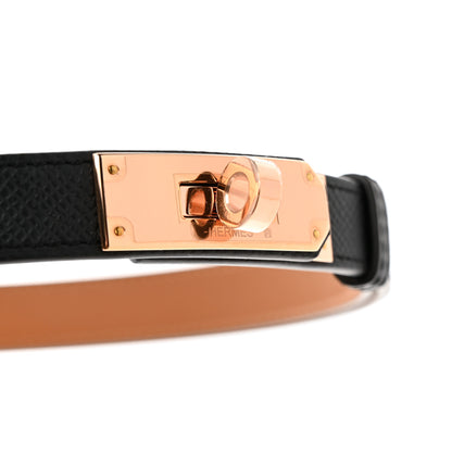 Hermes Epsom Kelly Belt Black 4 of 5