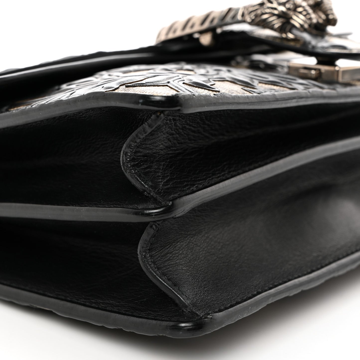 GG Supreme Monogram Arabesque Small Dionysus Shoulder Bag Black