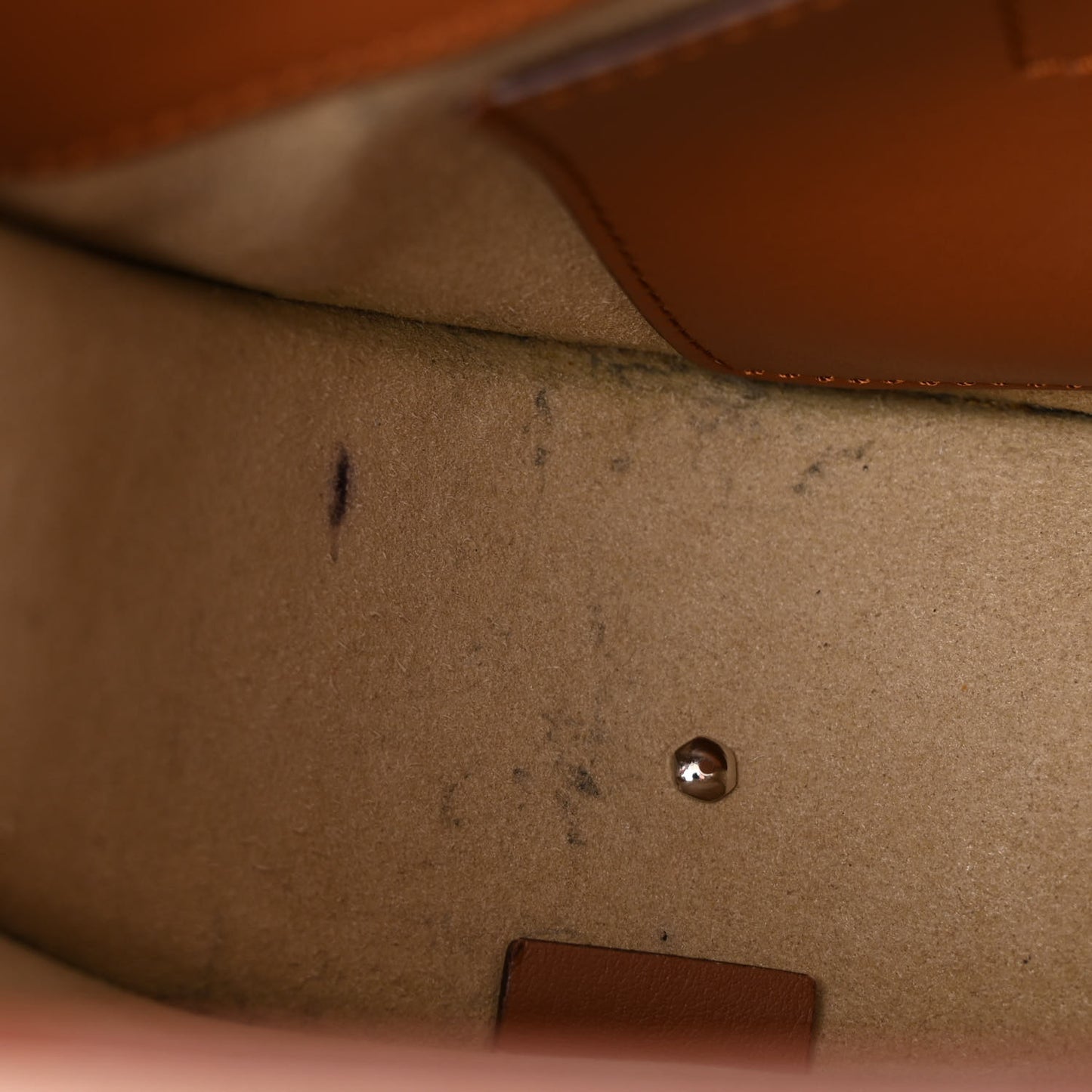 Calfskin Mini Infinity Saddle Bag Cognac