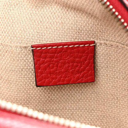 Gucci Pebbled Calfskin Small Soho Disco Bag Tabasco Red 6 of 12