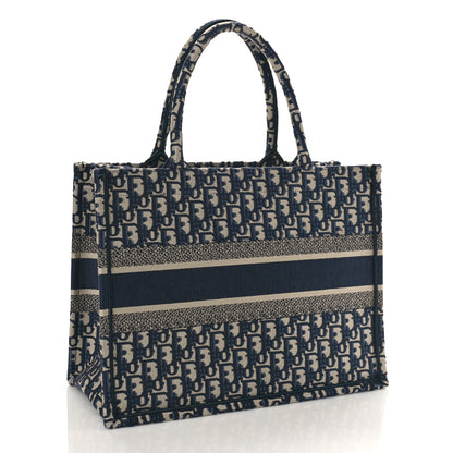 Christian Dior Oblique Medium Book Tote Blue Multicolor 3 of 8