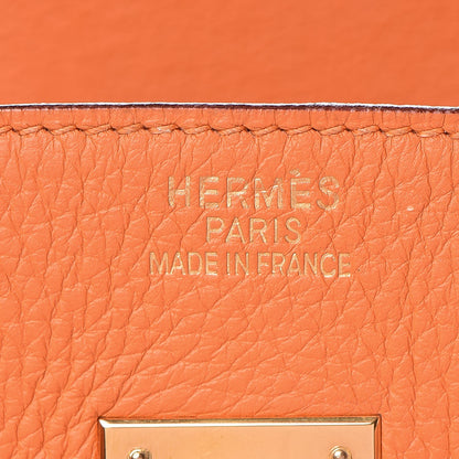 Hermes Togo Birkin 35 Orange 6 of 41