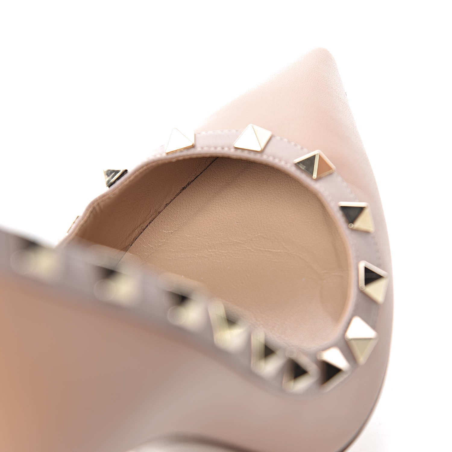 Valentino Garavani Nappa Rockstud 100mm Pumps 38.5 Soft Noisette Poudre 15 of 19