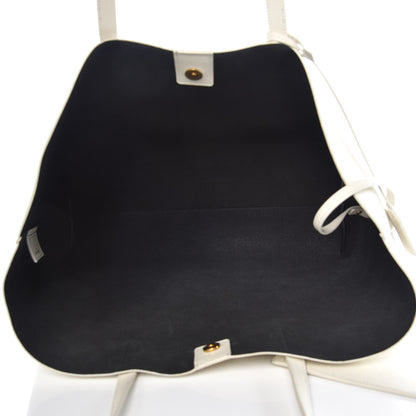 Saint Laurent Calfskin Large Shopping Tote Porcellana 6 of 12