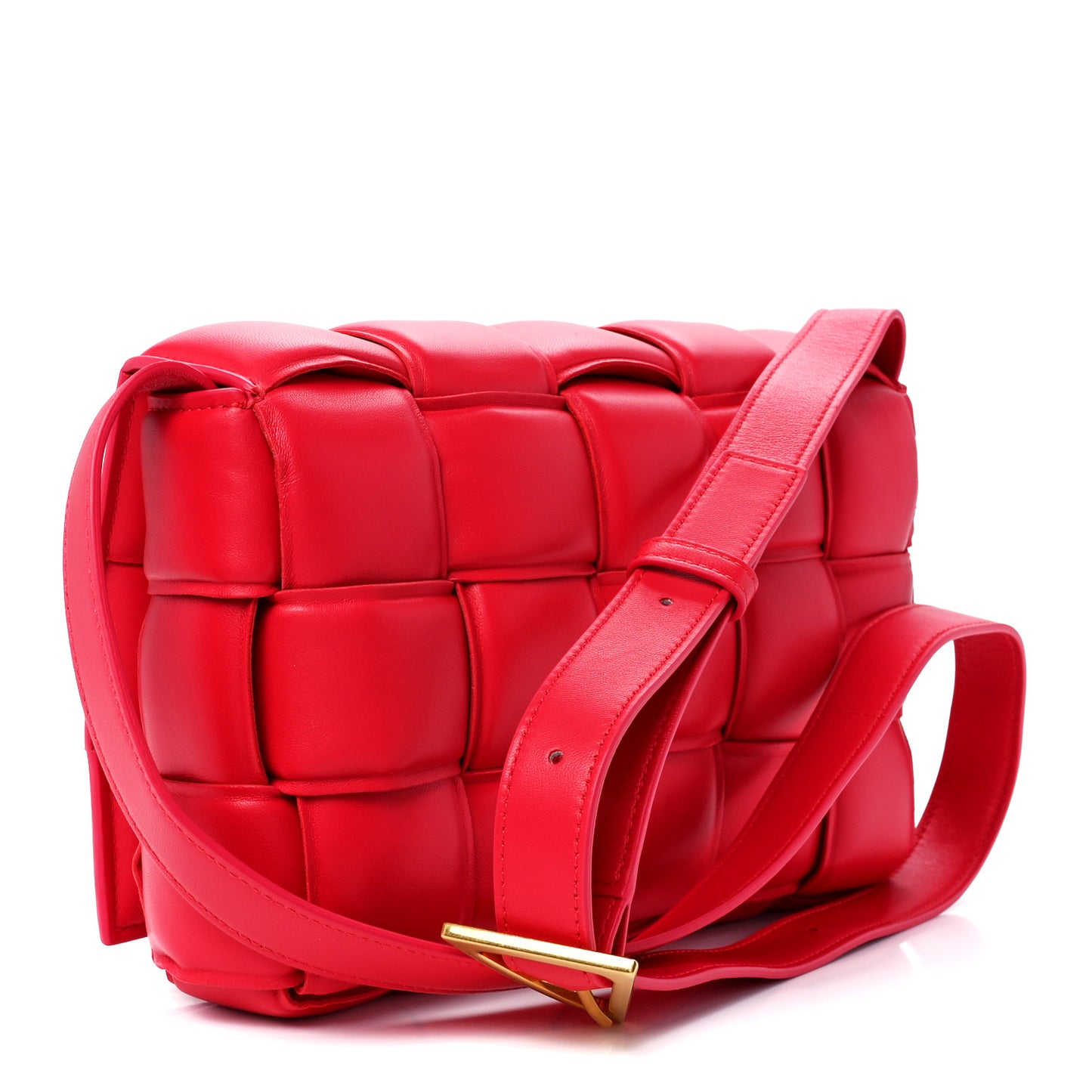 Nappa Maxi Intreccio Padded Cassette Crossbody Bag Firework