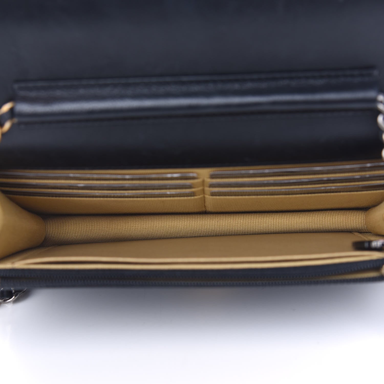 Chanel Lambskin Quilted Coco Clips Wallet On Chain WOC Black 5 of 9