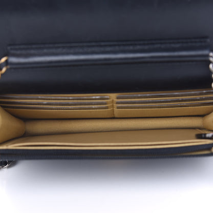 Chanel Lambskin Quilted Coco Clips Wallet On Chain WOC Black 5 of 9