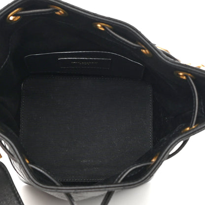 Saint Laurent Lambskin Quilted Small Emmanuelle Bucket Bag Black 5 of 10