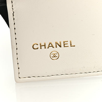 Chanel Lambskin Quilted Book Card Holder on Chain Black 6 of 11