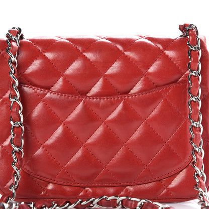 Chanel Lambskin Quilted Mini Square Flap Red 12 of 14