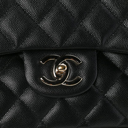 Chanel Caviar Quilted Maxi Double Flap Black 10 of 12