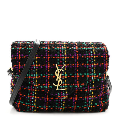 Saint Laurent Tweed Toy Loulou Shoulder Bag Black 1 of 10