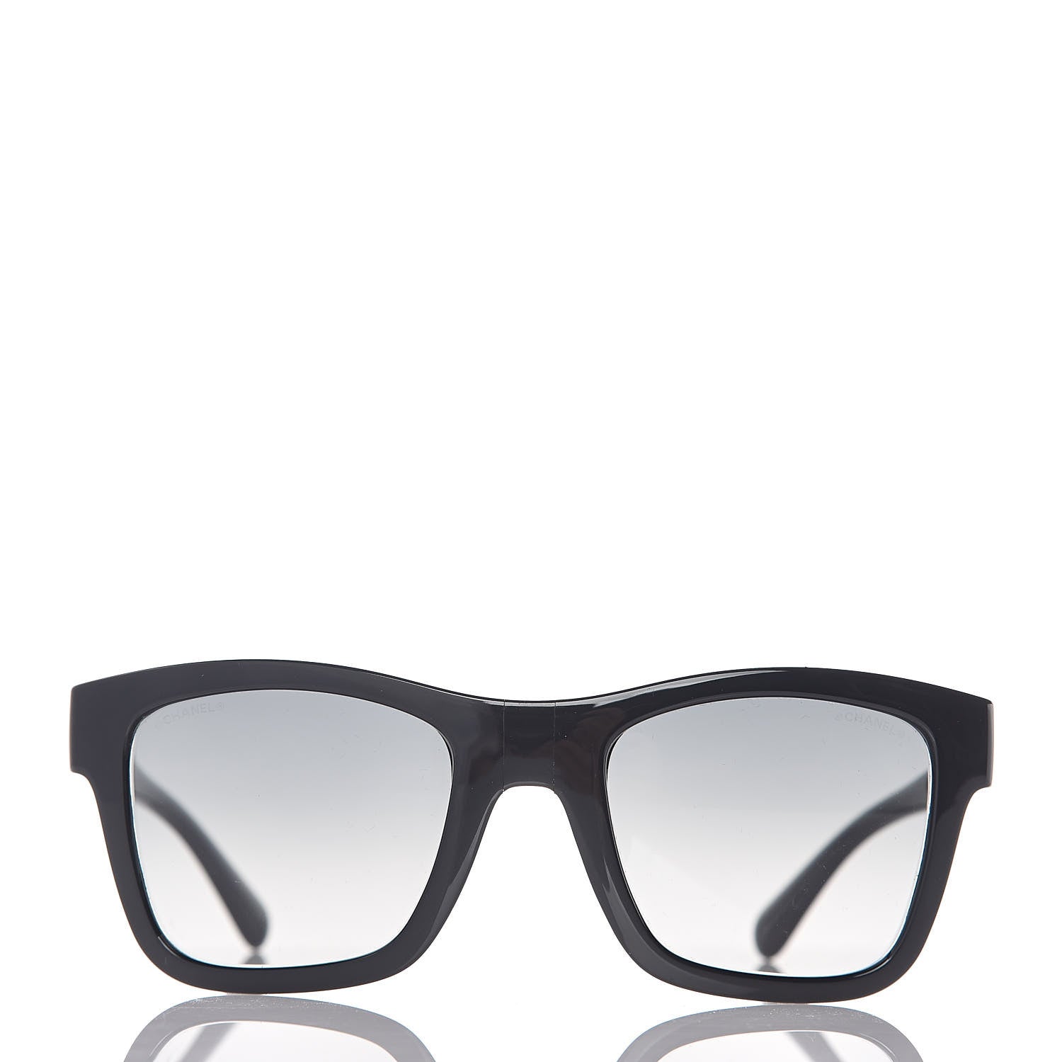 Chanel Nylon Metal Square Folding Sunglasses 6053 Black 2 of 7
