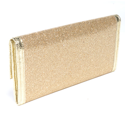 Jimmy Choo Glitter Fabric Reese Clutch Wallet Metallic 3 of 7