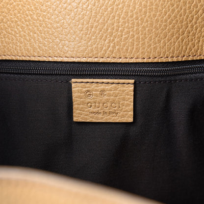 Gucci Calfskin Large Gifford Braided Handle Tote Camel 8 of 10