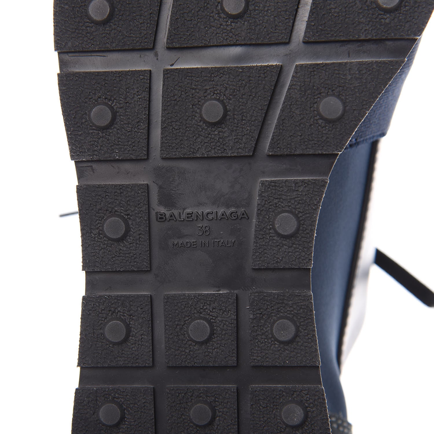 Balenciaga Mesh Calfskin Neoprene Suede Womens Race Runner Sneakers 38 Bleu Nuit 10 of 10