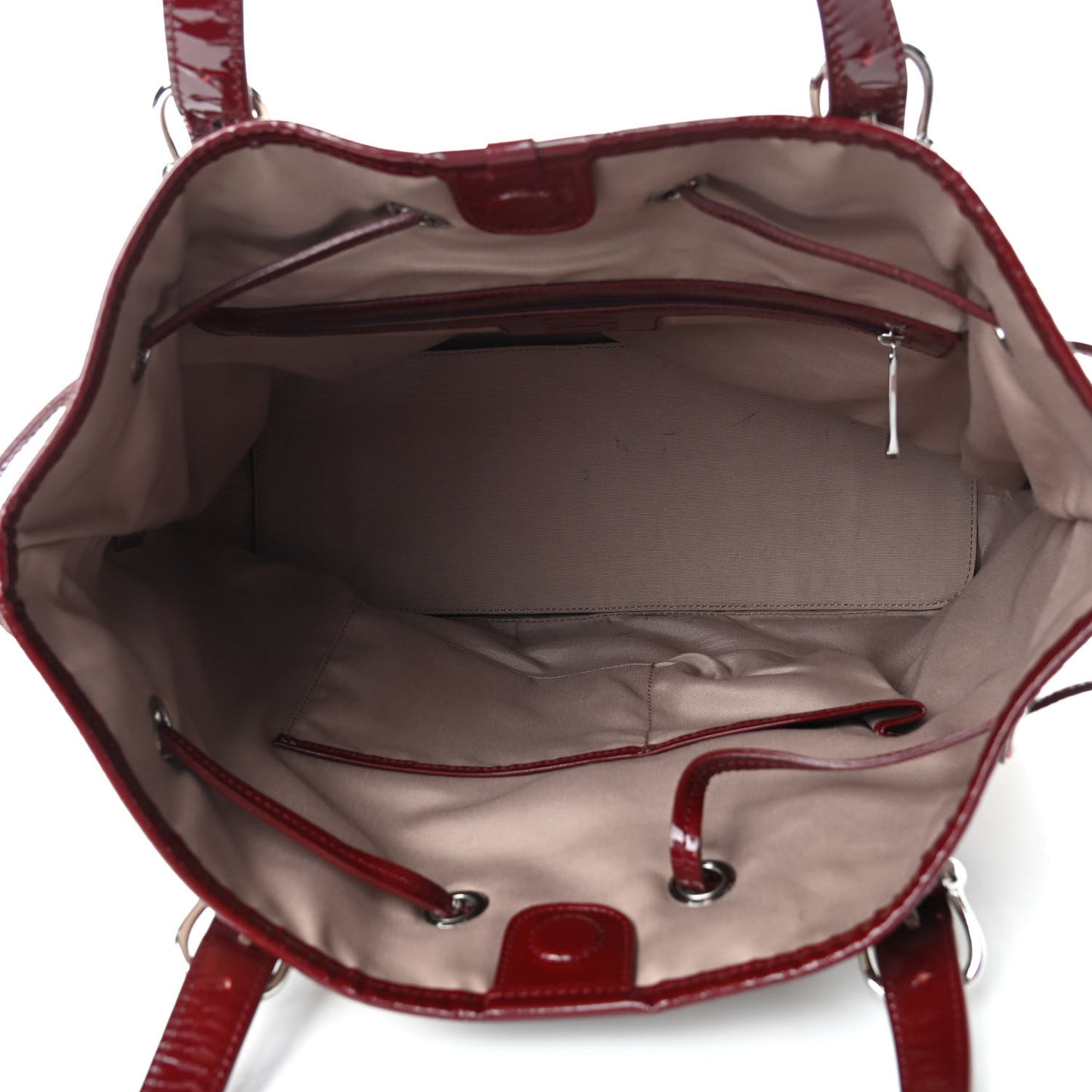 Supernova Check Drawstring Tote Berry Red