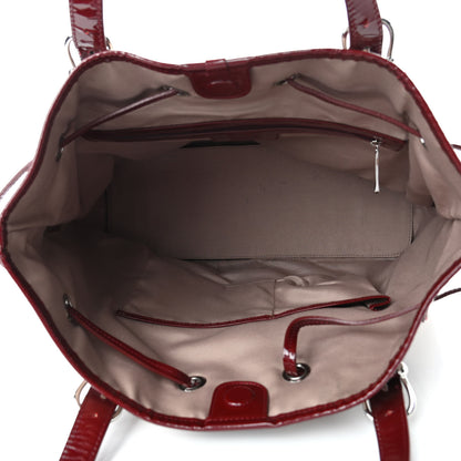 Burberry Supernova Check Drawstring Tote Berry Red 4 of 6